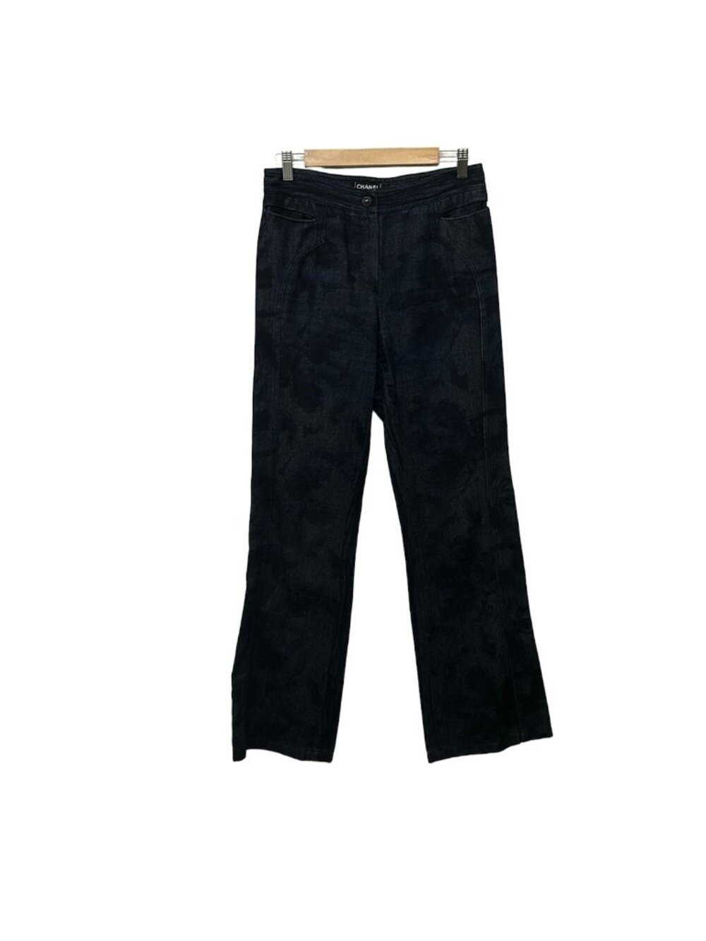 Chanel Jeans Blue Black Denim 36